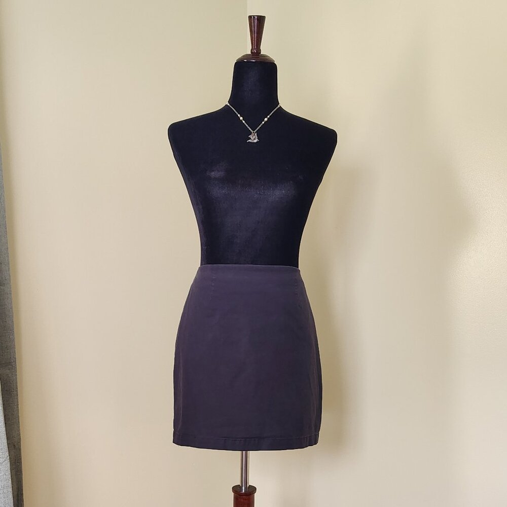Vintage Y2K Black GAP Stretch Mini Skirt - 4